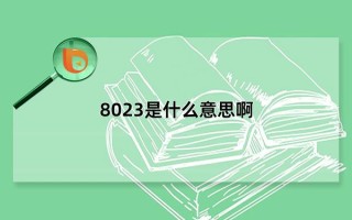 8023是什么意思啊，既象征着爱也表示失去(源自表白梗180235)