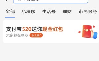 搜索领现金（支付宝520撒现金活动）